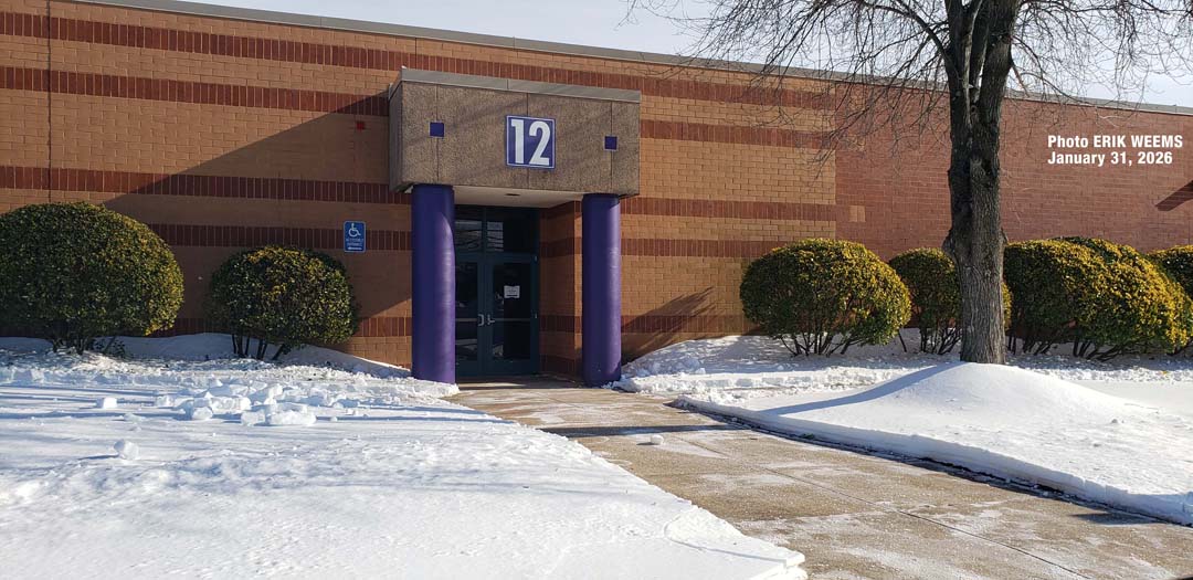 Entrance number 12 in the snow