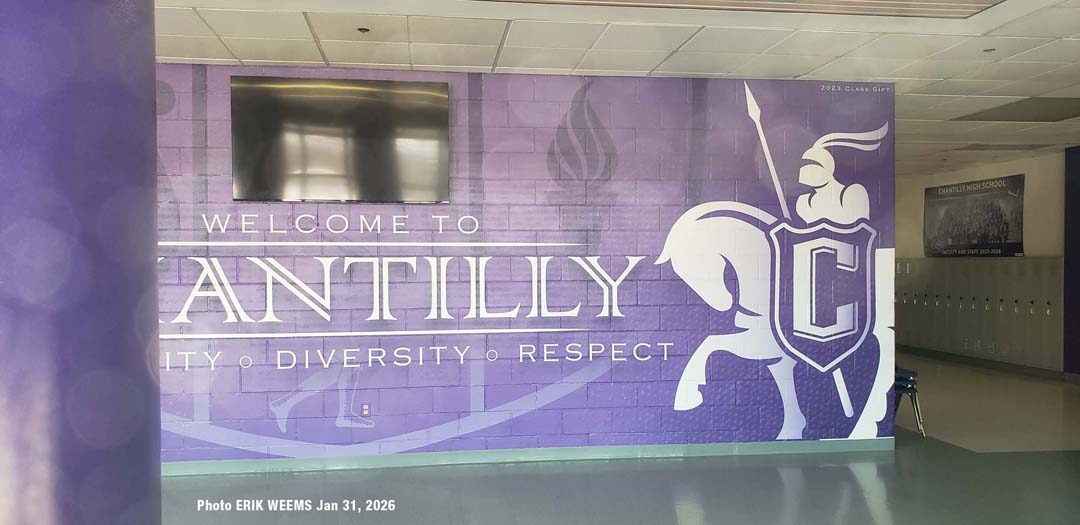 Hallway Welcome to Chantilly High School