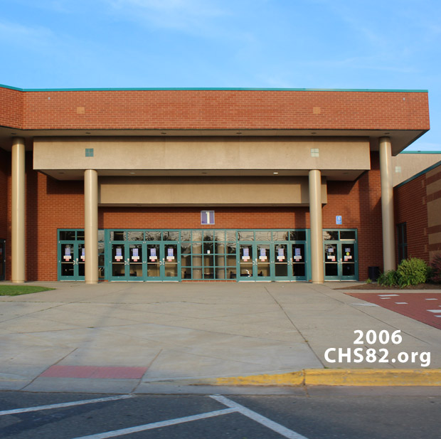 Doors at Entrance number 1 at Chantilly High School